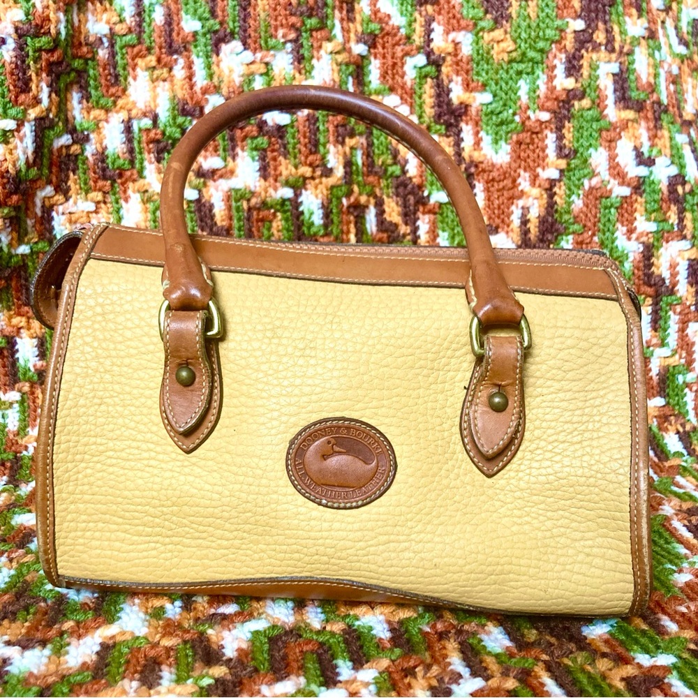 Vintage Dooney & Bourke Leather Handbag/Shoulder Bag Spring 1994